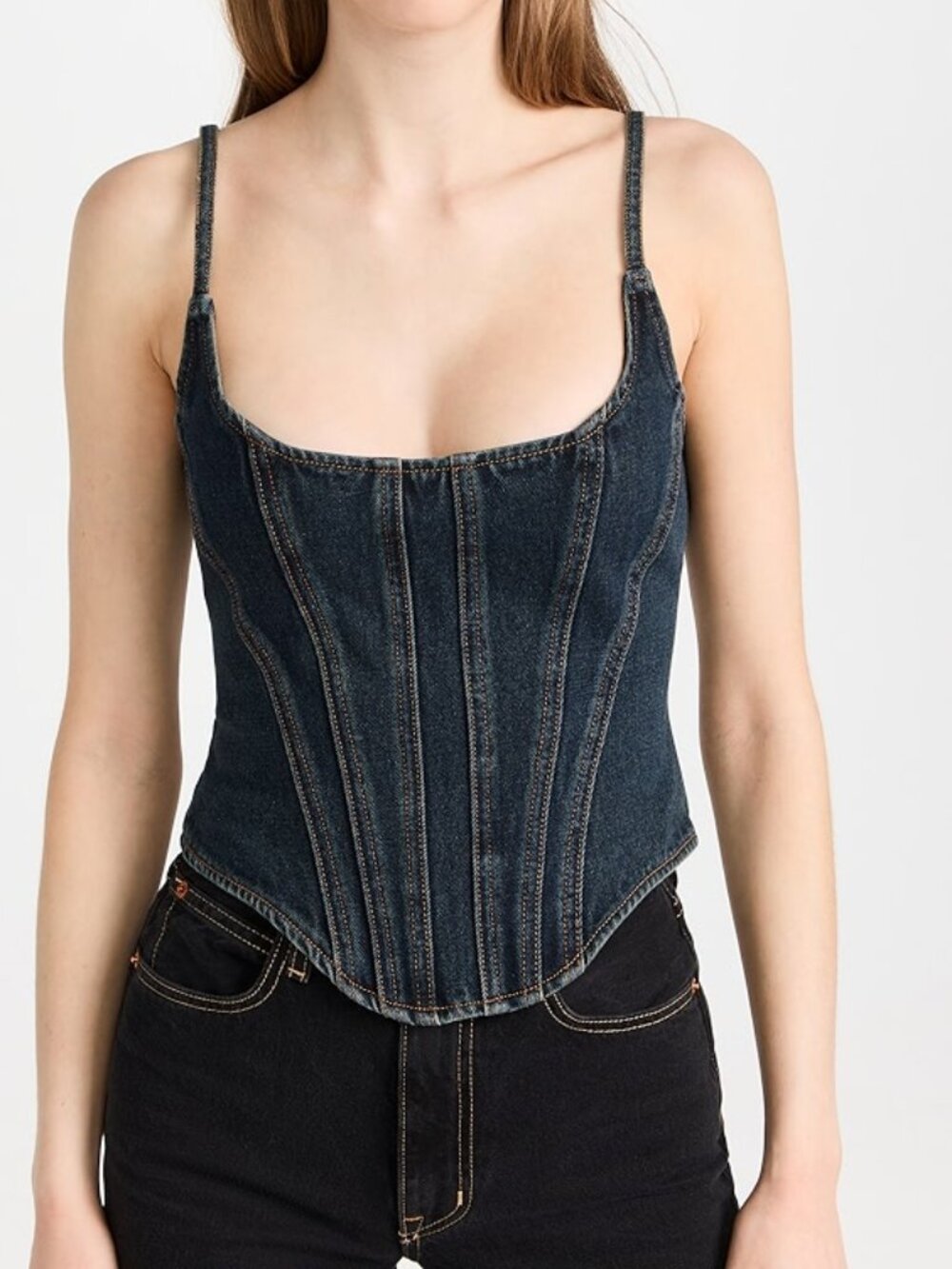 Lioness Capri Denim Corset Top
